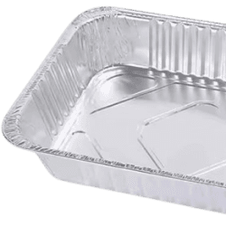 ظرف آلومینیومی تک پرس + درب