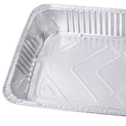 ظرف آلومینیومی کبابی + درب