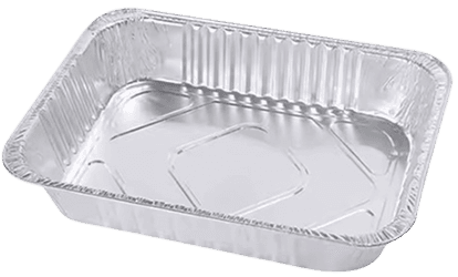 ظرف آلومینیومی تک پرس + درب